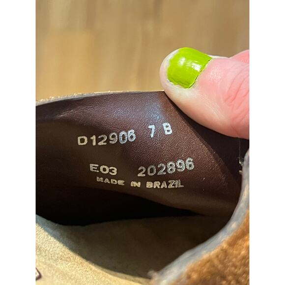 Cole Haan Country Suede Leather Clogs Size 7B Chunky Platform Slip On Mule - Picture 12 of 14